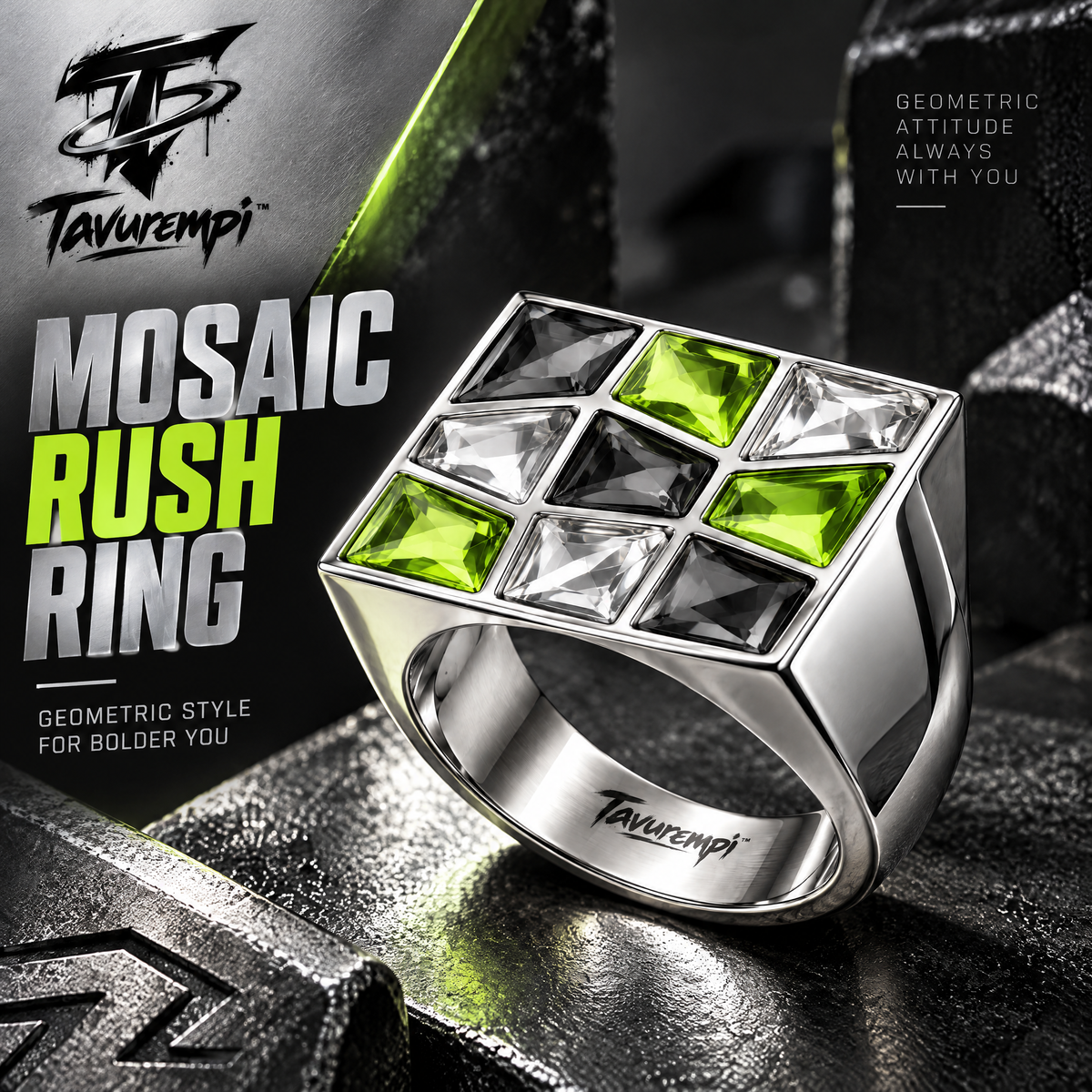 Tavurempi™ Mosaic Rush Ring