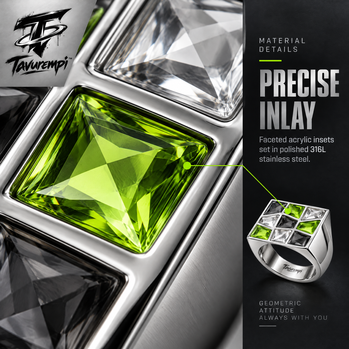 Tavurempi™ Mosaic Rush Ring