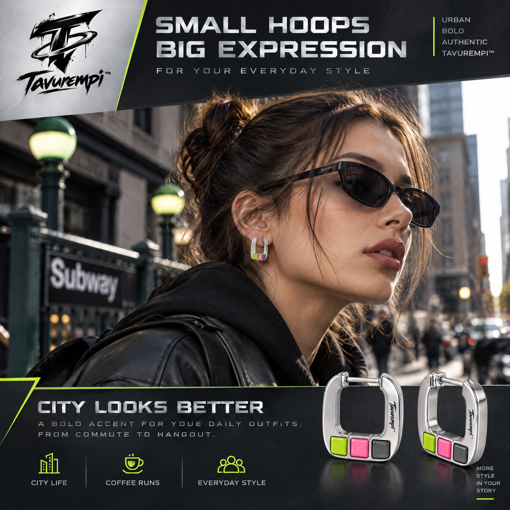 Tavurempi™ Pixel Pop Hoops
