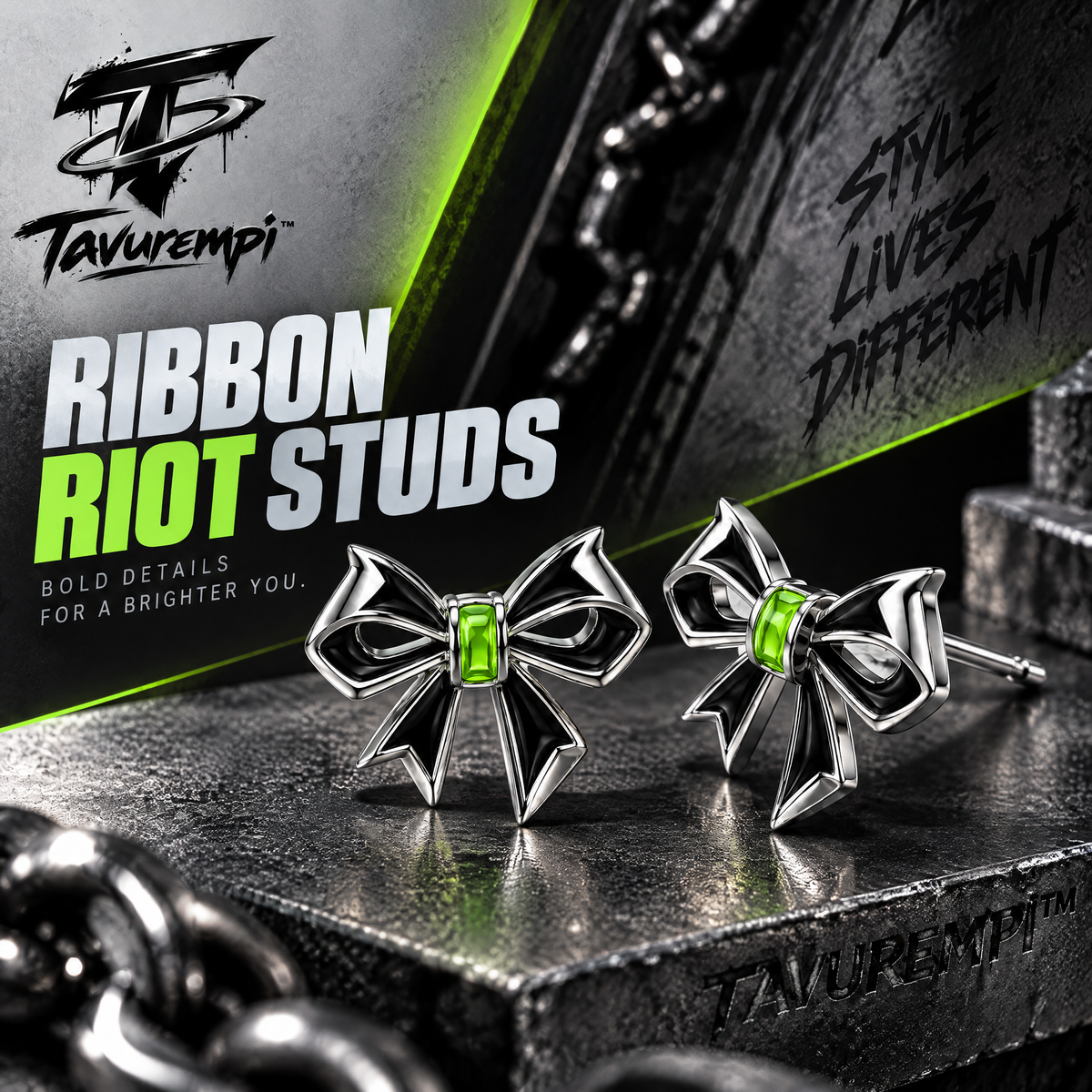 Tavurempi™ Ribbon Riot Studs